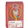 The front of a 16 ounce bag of Dean’s Bean’s Organic coffee labeled “Colombian”