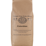 A 5 pound bag of Dean’s Bean’s Organic coffee labeled “Colombian”