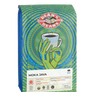 The front of a 16 ounce bag of Dean’s Bean’s Organic coffee labeled “Moka Java”