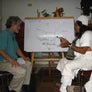 Dean meeting with indigenous farmers