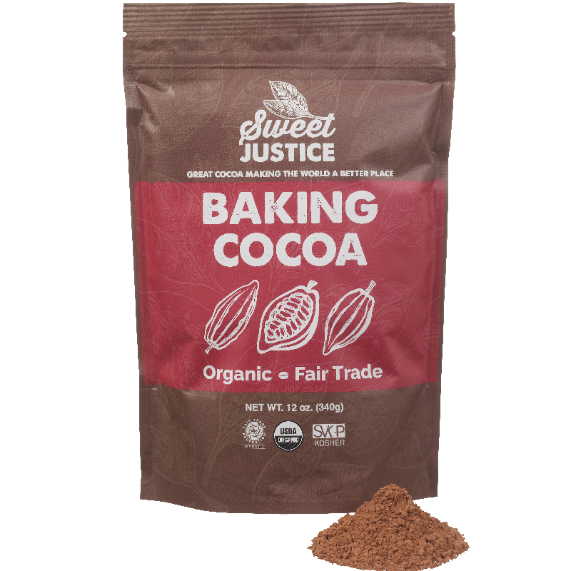 Sweet Justice Organic Baking Cocoa Dean's Beans Organic Coffee Company