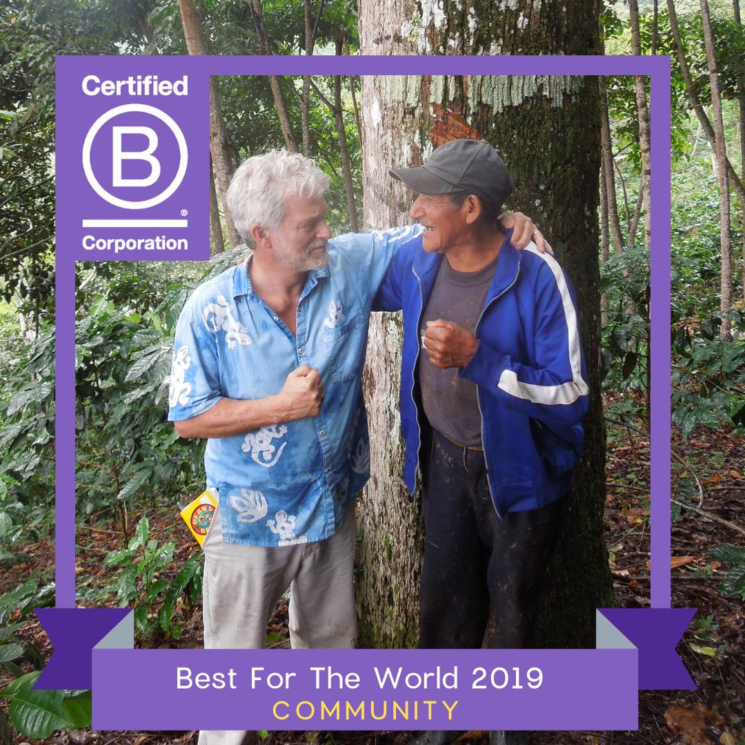 We were just named a "Best For The World 2019" B Corps!