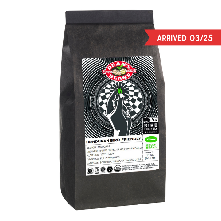 Organic Honduran Bird-Friendly Green Coffee (Unroasted)