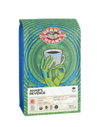 The front of a 16 ounce bag of Dean’s Bean’s Organic coffee labeled “Ahab's Revenge”