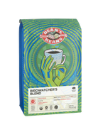 The front of a 16 ounce bag of Dean’s Bean’s Organic coffee labeled “The Birdwatcher's Blend”