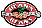 a die cut sticker of the dean's beans hands logo