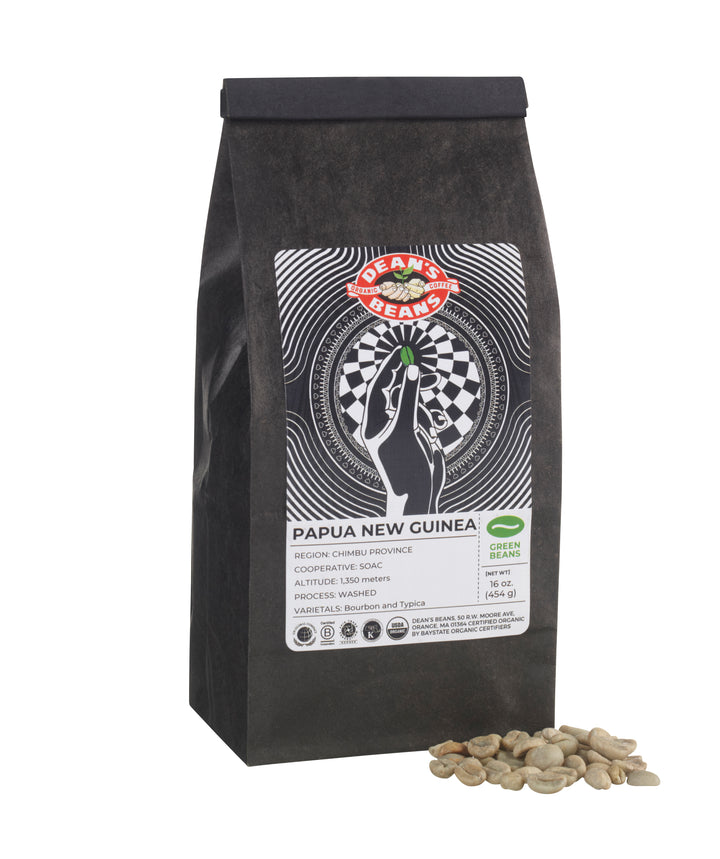 Organic Papua New Guinea Green Coffee (Unroasted)