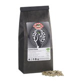 a 1 pound bag labeled Sumatran