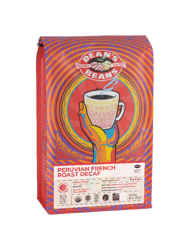 Peruvian French Roast Decaf - Front Label