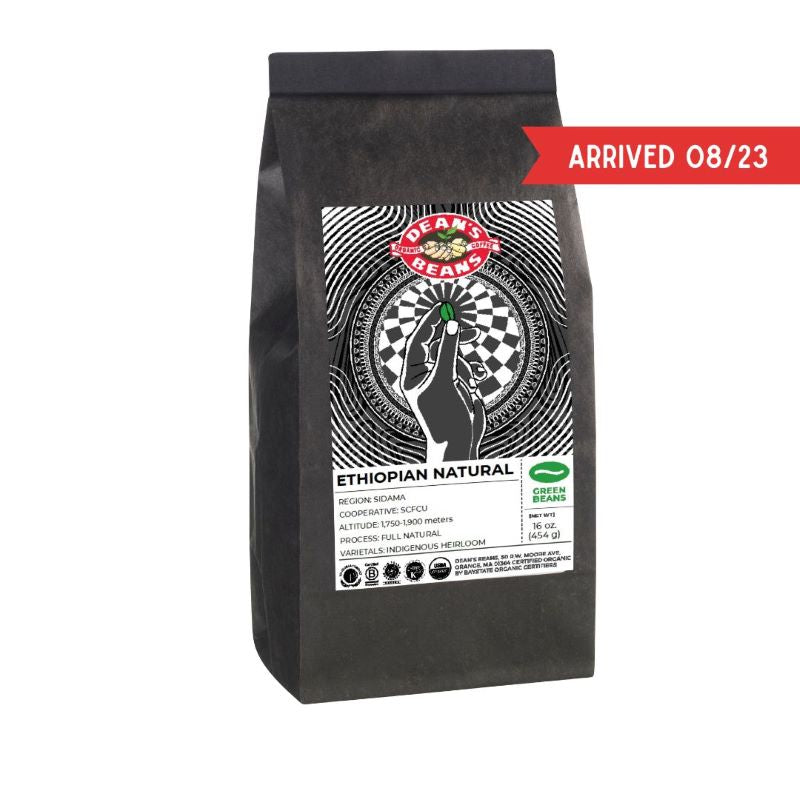 Organic Ethiopian Natural Green Coffee (Unroasted)