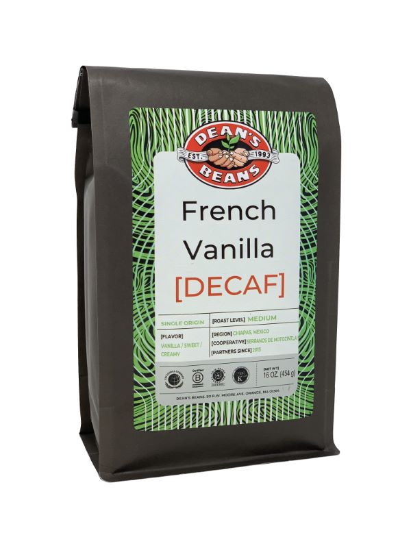 French Vanilla Kiss Decaf - Front Label